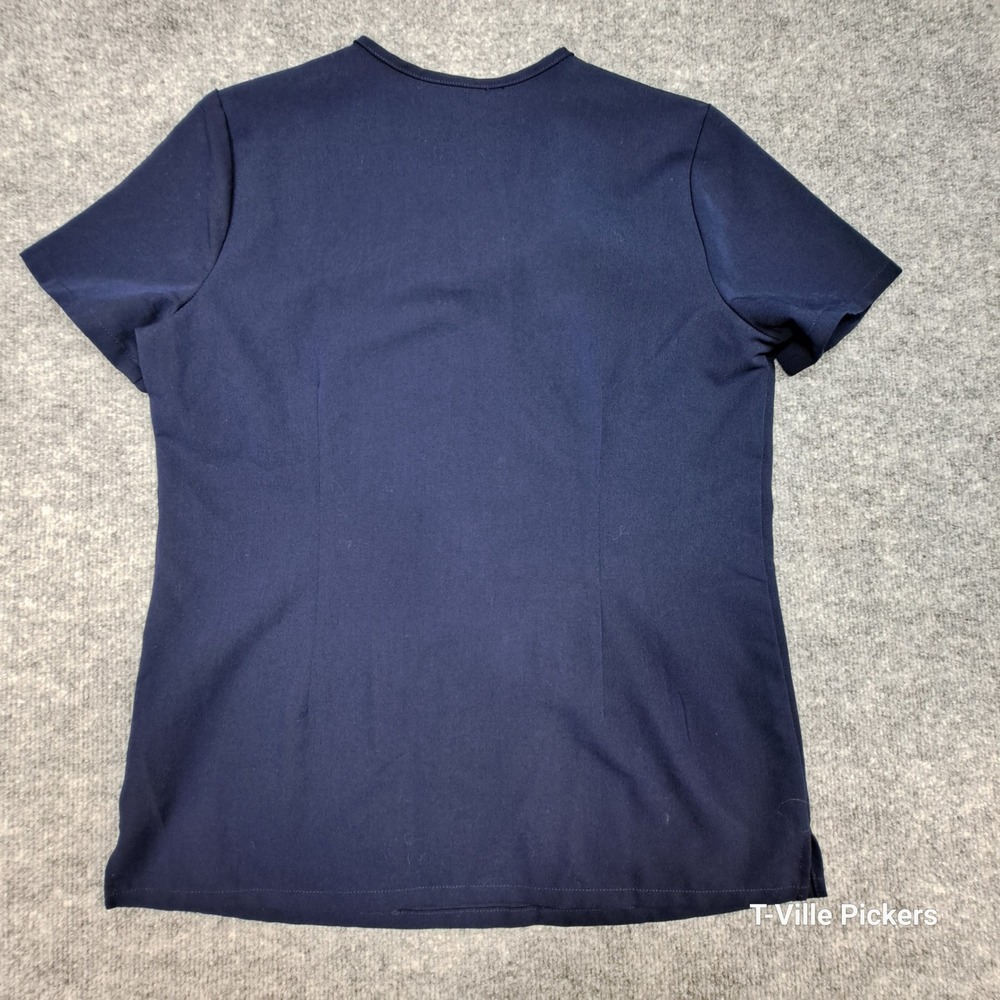 FIGS Casma Navy Blue V-Neck Scrub Top Technical Collection FW1100 Womens Small - Picture 2 of 14